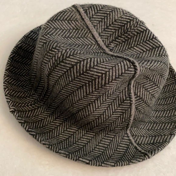 Goorin Bros | Wool Blend Herringbone Fedora Unstructured Hat Grey/Gray (M 7 1/8) - Picture 4 of 12